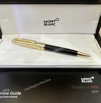 New! Knockoff Montblanc Meisterstuck Ballpoint Gold Cap Pen